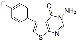 3-AMINO-5-(4-FLUORO-PHENYL)-3H-THIENO[2,3-D]PYRIMIDIN-4-ONE 结构式