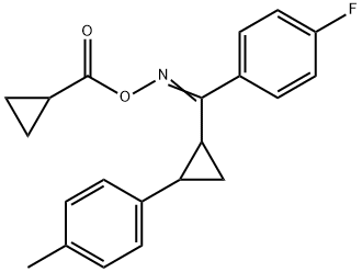 1-(2-[([(CYCLOPROPYLCARBONYL)OXY]IMINO)(4-FLUOROPHENYL)METHYL]CYCLOPROPYL)-4-METHYLBENZENE 结构式