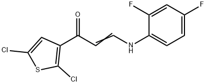 (E)-1-(2,5-DICHLORO-3-THIENYL)-3-(2,4-DIFLUOROANILINO)-2-PROPEN-1-ONE