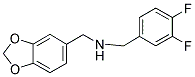 BENZO[1,3]DIOXOL-5-YLMETHYL-(3,4-DIFLUORO-BENZYL)-AMINE 结构式