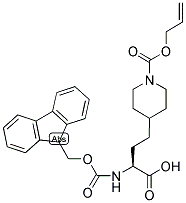 FMOC-L-HOMO[ALA-4-PIP(N-ALLOC)] 结构式