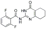 2,6-DIFLUORO-N-(4-OXO-3,4,5,6,7,8-HEXAHYDRO-2-QUINAZOLINYL)BENZENECARBOXAMIDE 结构式