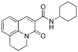 N-CYCLOHEXYL-2,3-DIHYDRO-5-OXO-(1H,5H)-BENZO[IJ]QUINOLIZINE-6-CARBOXAMIDE 结构式