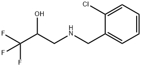 3-[(2-CHLOROBENZYL)AMINO]-1,1,1-TRIFLUORO-2-PROPANOL 结构式