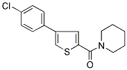 [[4-(4-CHLOROPHENYL)THIOPHEN-2-YL]CARBONYL]PIPERIDINE 结构式