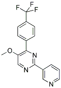 5-METHOXY-2-(PYRIDIN-3-YL)-4-[4-(TRIFLUOROMETHYL)PHENYL]PYRIMIDINE 结构式