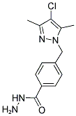 4-(4-CHLORO-3,5-DIMETHYL-PYRAZOL-1-YLMETHYL)-BENZOIC ACID HYDRAZIDE 结构式