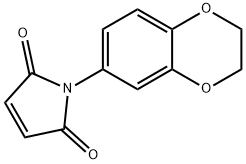 1-(2,3-二氢-苯并[1,4]二氧杂芑-6-基)-吡咯-2,5-二酮 结构式