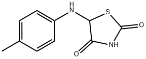 5-[(4-METHYLPHENYL)AMINO]-1,3-THIAZOLIDINE-2,4-DIONE 结构式