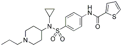 N-[4-((CYCLOPROPYL(1-PROPYLPIPERIDIN-4-YL)AMINO)SULPHONYL)PHENYL]THIOPHENE-2-CARBOXAMIDE 结构式