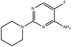 5-氟-2-哌啶-1-基-嘧啶-4-基胺 结构式