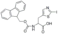 Fmoc-d, L-Ala-3-[5-(2-iodo)thiazole] 结构式