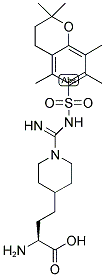 L-HOMO-[ALA-4-PIP(N-AMIDINO(PMC))] 结构式