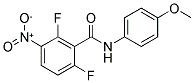 2,6-DIFLUORO-N-(4-METHOXYPHENYL)-3-NITROBENZAMIDE 结构式