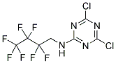 2-(N-HEPTAFLUOROBUTYLAMINO)-4, 6-DICHLOROTRIAZINE 结构式