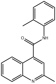 2-METHYL-N-(2-METHYLPHENYL)QUINOLINE-4-CARBOXAMIDE 结构式