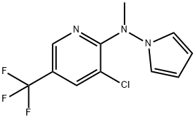 3-CHLORO-N-METHYL-N-(1H-PYRROL-1-YL)-5-(TRIFLUOROMETHYL)-2-PYRIDINAMINE 结构式