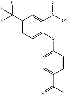 1-(4-(2-NITRO-4-(TRIFLUOROMETHYL)PHENOXY)PHENYL)ETHAN-1-ONE 结构式