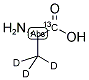 L-丙氨酸-1-13C,3,3,3-D3 结构式