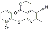 2-([5-Cyano-3-(ethoxycarbonyl)-6-methylpyridin-2-yl]thio)pyridinium-1-olate 结构式