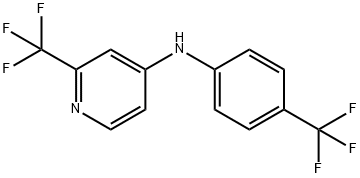 2-(TRIFLUOROMETHYL)-N-[4-(TRIFLUOROMETHYL)PHENYL]-4-PYRIDINAMINE 结构式