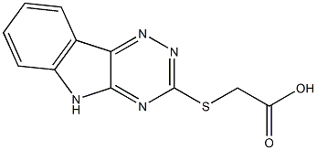 (2H-[1,2,4]TRIAZINO[5,6-B]INDOL-3-YLSULFANYL)-ACETIC ACID 结构式