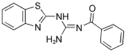 N-[(1Z)-AMINO(1,3-BENZOTHIAZOL-2-YLAMINO)METHYLENE]BENZAMIDE 结构式