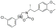 (R,R)-3-[1-(3,4-DIMETHOXYPHENYL)PROP-2-YL]-5-(3-CHLOROPHENYL)OXAZOLIDINE-2-ONE 结构式
