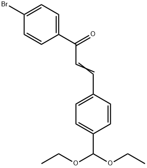 1-(4-BROMOPHENYL)-3-[4-(DIETHOXYMETHYL)PHENYL]-2-PROPEN-1-ONE 结构式