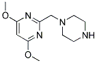 4,6-DIMETHOXY-2-(PIPERAZIN-1-YLMETHYL)PYRIMIDINE 结构式