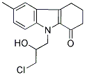 9-(3-CHLORO-2-HYDROXYPROPYL)-6-METHYL-2,3,4,9-TETRAHYDRO-1H-CARBAZOL-1-ONE 结构式
