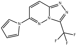 6-(1H-PYRROL-1-YL)-3-(TRIFLUOROMETHYL)[1,2,4]TRIAZOLO[4,3-B]PYRIDAZINE 结构式