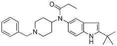 N-(1-BENZYLPIPERIDIN-4-YL)-N-(2-TERT-BUTYL-(1H)-INDOL-5-YL)PROPANAMIDE 结构式