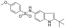 N-(2-TERT-BUTYL-(1H)-INDOL-5-YL)-4-METHOXYBENZENESULPHONAMIDE 结构式