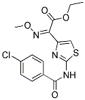 ETHYL 3-AZA-2-(4-((4-CHLOROPHENYL)CARBONYLAMINO)(3,5-THIAZOLYL))-3-METHOXYPROP-2-ENOATE 结构式