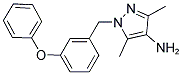 3,5-DIMETHYL-1-(3-PHENOXY-BENZYL)-1H-PYRAZOL-4-YLAMINE 结构式