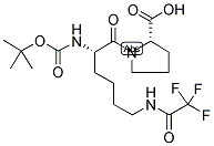BOC-LYS(TFA)-PRO-OH 结构式