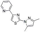 2-[2-(3,5-DIMETHYL-1H-PYRAZOL-1-YL)-1,3-THIAZOL-4-YL]PYRIDINE 结构式