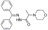 N'-(DIPHENYLMETHYLENE)-2-MORPHOLINOPROPANOHYDRAZIDE 结构式