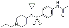 N-[4-((CYCLOPROPYL(1-PROPYLPIPERIDIN-4-YL)AMINO)SULPHONYL)PHENYL]ACETAMIDE 结构式