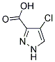 4-氯-1H-吡唑-3-羧酸 结构式