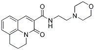 2,3-Dihydro-N-(2-morpholinoethyl)-5-oxo-(1H,5H)-benzo[ij]quinolizine-6-carboxamide 结构式