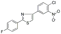 4-(4-CHLORO-3-NITROPHENYL)-2-(4-FLUOROPHENYL)-1,3-THIAZOLE 结构式