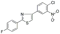 4-(4-Chloro-3-nitrophenyl)-2-(4-fluorophenyl)-1,3-thiazole 结构式