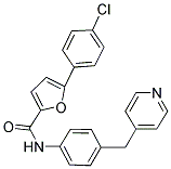 5-(4-CHLOROPHENYL)-N-[4-(PYRIDIN-4-YLMETHYL)PHENYL]-2-FURAMIDE 结构式