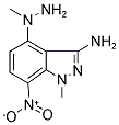 1-Methyl-4-(1-methylhydrazino)-7-nitro-1H-indazol-3-amine 结构式