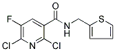 2,6-DICHLORO-5-FLUORO-N-(2-THIENYLMETHYL)NICOTINAMIDE 结构式