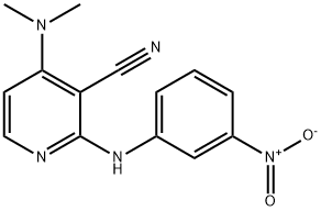 4-(DIMETHYLAMINO)-2-(3-NITROANILINO)NICOTINONITRILE 结构式