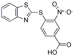 4-(1,3-苯并噻唑-2-基硫烷基)-3-硝基苯甲酸 结构式