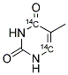 Thymine, [4,6-14C]- 结构式